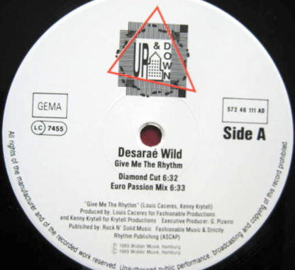Desaraé Wild : Give Me The Rhythm (12", Maxi)