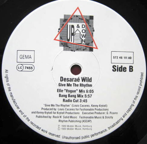 Desaraé Wild : Give Me The Rhythm (12", Maxi)