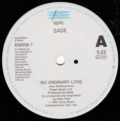 Sade : No Ordinary Love (7", Single)