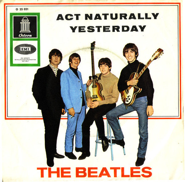 The Beatles : Act Naturally / Yesterday (7", Single, Mono)