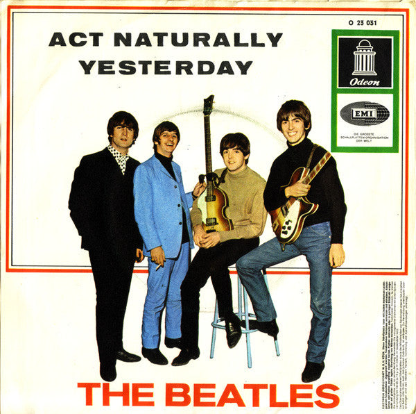 The Beatles : Act Naturally / Yesterday (7", Single, Mono)