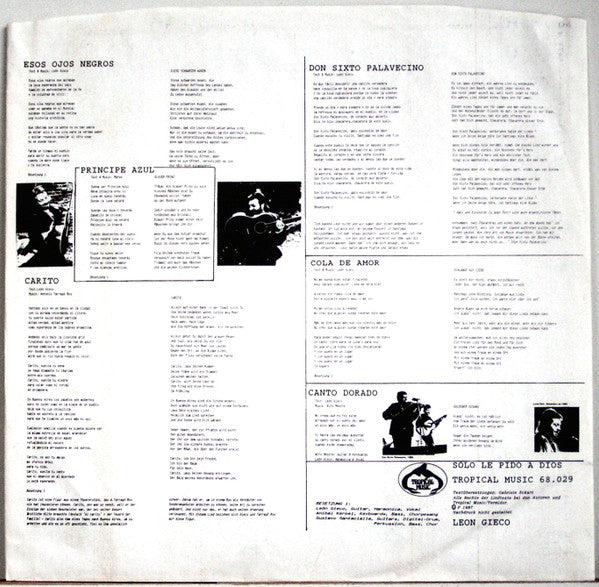 León Gieco : Sólo Le Pido A Dios (LP, Comp)