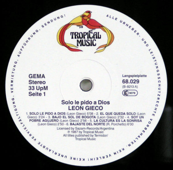 León Gieco : Sólo Le Pido A Dios (LP, Comp)