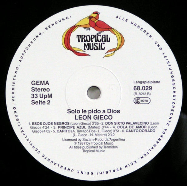 León Gieco : Sólo Le Pido A Dios (LP, Comp)