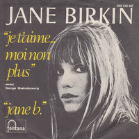 Jane Birkin Avec Serge Gainsbourg : Je T'aime... Moi Non Plus / Jane B. (7", Single, Mono, Top)
