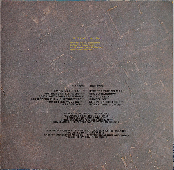 The Rolling Stones : Through The Past, Darkly (Big Hits Vol. 2) (LP, Comp, RE, Gat)