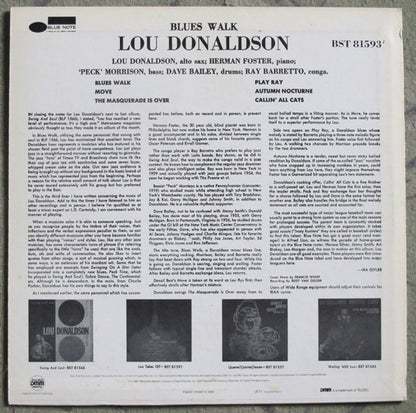 Lou Donaldson : Blues Walk (LP, Album, RE, RM, DMM)