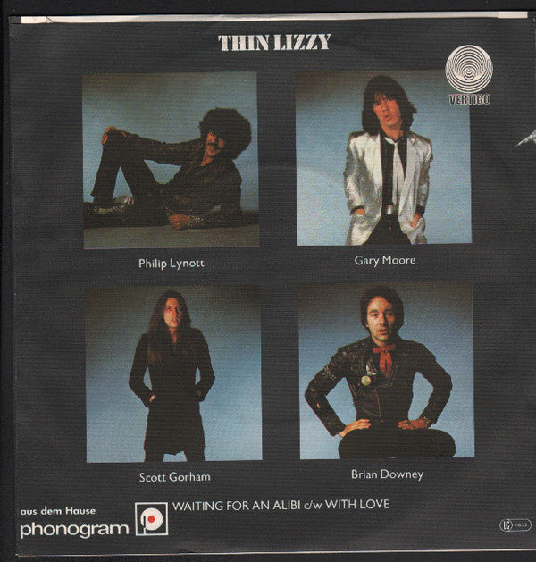 Thin Lizzy : Waiting For An Alibi (7", Single)