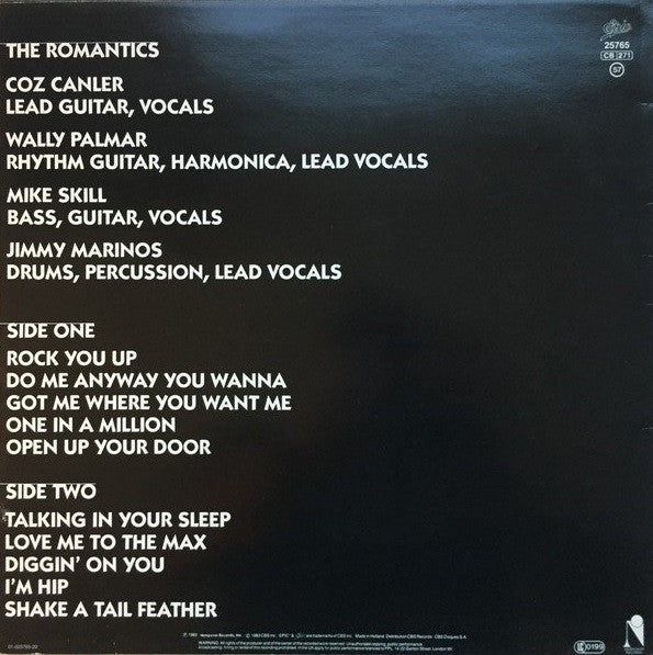 The Romantics : In Heat (LP, Album)