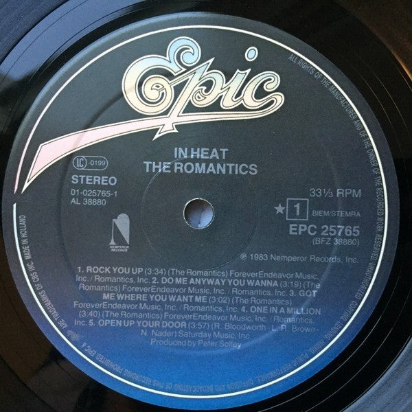 The Romantics : In Heat (LP, Album)