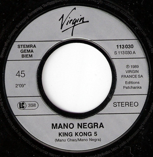 Mano Negra : King Kong Five (7", Single)