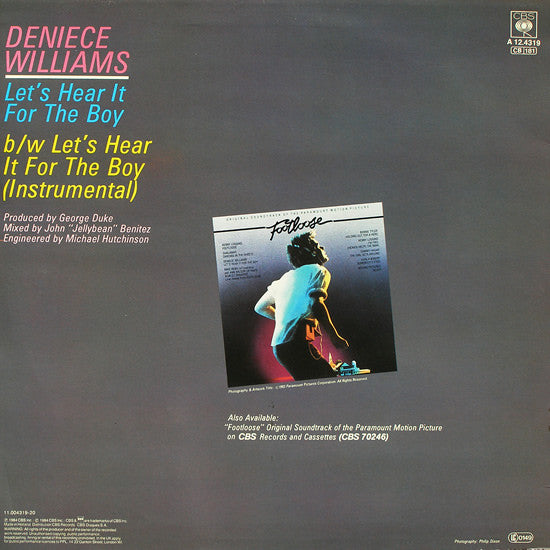 Deniece Williams : Let's Hear It For The Boy (12", Maxi)