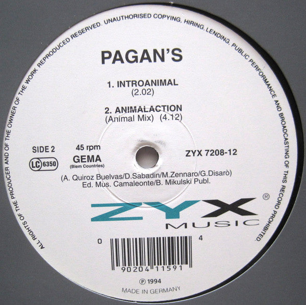 Paraje : Animalaction (12", Single)