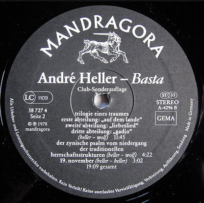 A. Heller* : Basta (LP, Album, Club)