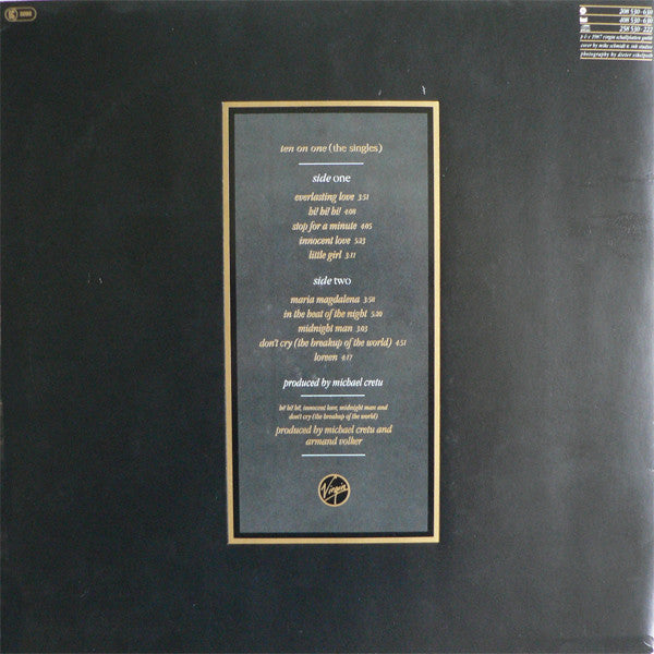 Sandra : Ten On One (The Singles) (LP, Comp)