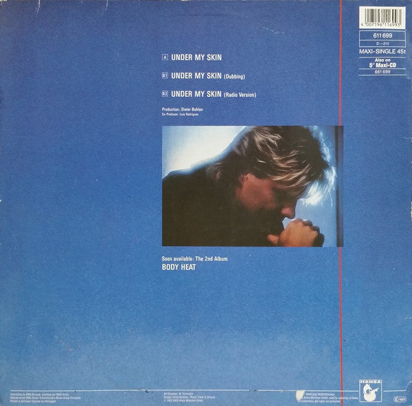 Blue System : Under My Skin (12", Maxi)