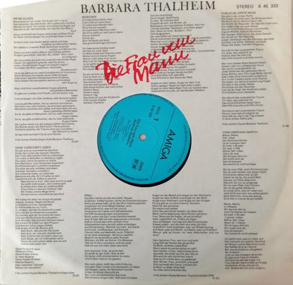 Barbara Thalheim : Die Frau Vom Mann (LP, Album)