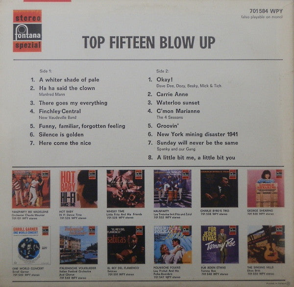 Various : Top Fifteen Blow Up (LP, Comp)