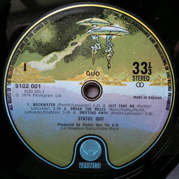 Status Quo : Quo (LP, Album, RE, Bil)