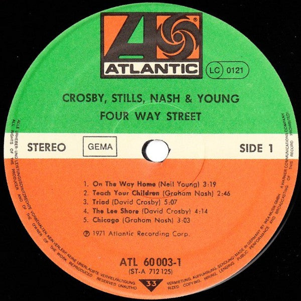 Crosby, Stills, Nash & Young : 4 Way Street (2xLP, Album, RE)