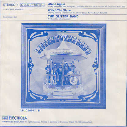 The Glitter Band : Alone Again (7", Single)