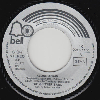 The Glitter Band : Alone Again (7", Single)