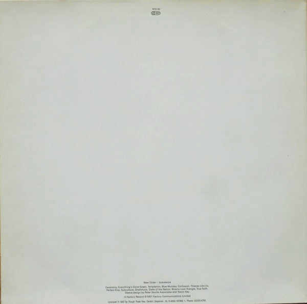 New Order : Substance (2xLP, Comp, Son)