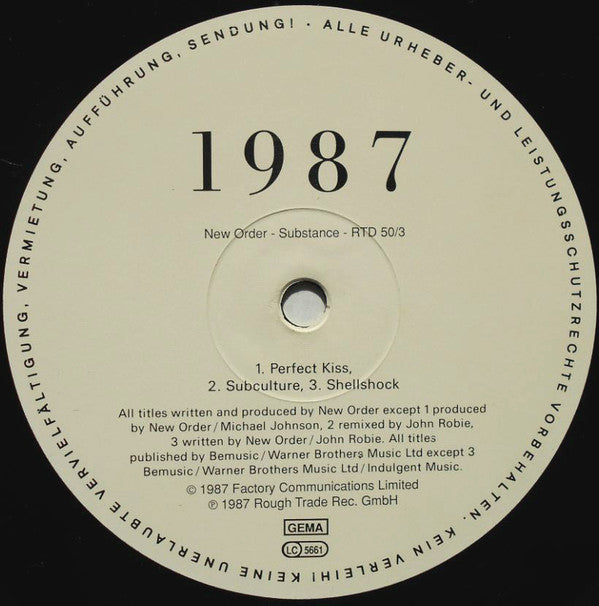 New Order : Substance (2xLP, Comp, Son)
