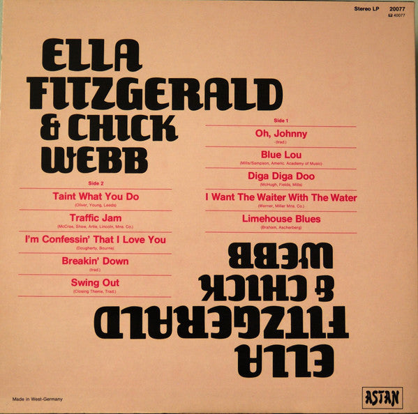 Ella Fitzgerald & Chick Webb : Ella Fitzgerald & Chick Webb (LP)