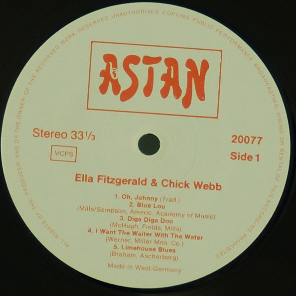 Ella Fitzgerald & Chick Webb : Ella Fitzgerald & Chick Webb (LP)