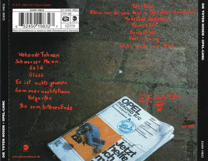 Die Toten Hosen : Opel-Gang (CD, Album, RE)