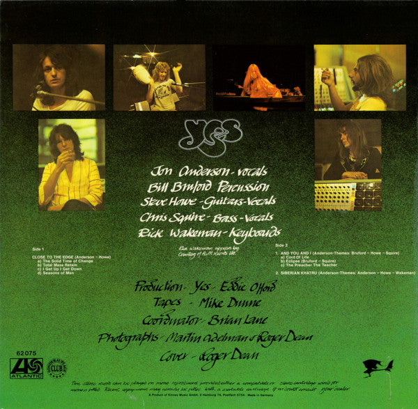 Yes : Close To The Edge (LP, Album, Club)