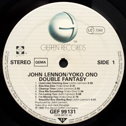 John Lennon & Yoko Ono : Double Fantasy (LP, Album, RP)
