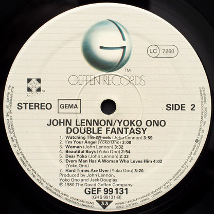 John Lennon & Yoko Ono : Double Fantasy (LP, Album, RP)