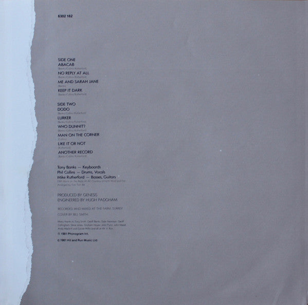 Genesis : Abacab (LP, Album, RBY)