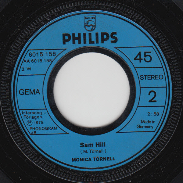 Monica Törnell : I'm In Love With A Big Blue Frog (7", Single)
