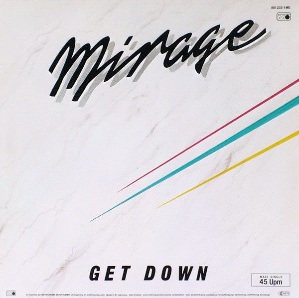 Mirage (7) : Get Down (12", Maxi)
