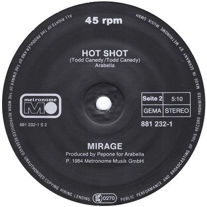 Mirage (7) : Get Down (12", Maxi)