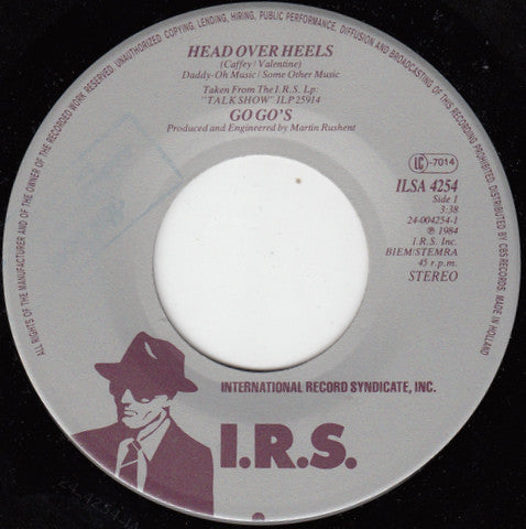 Go Go's* : Head Over Heels (7", Single)