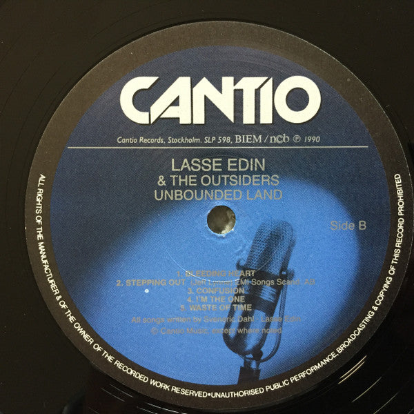 Lasse Edin & The Outsiders : Unbounded Land (LP, Album)