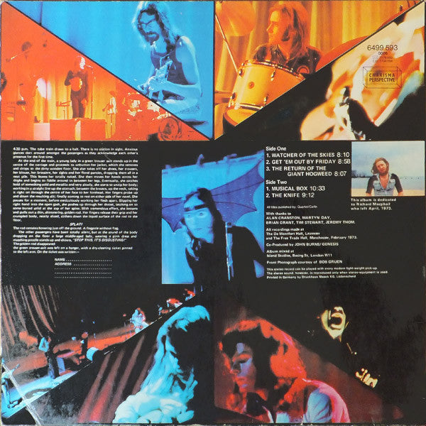 Genesis : Live (LP, Album, RP)