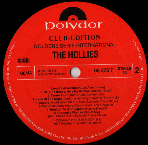 The Hollies : The Hollies (LP, Comp, Club)