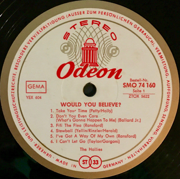 The Hollies : Would You Believe? (LP, Album, M/Print)