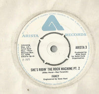 Fancy (3) : She's Ridin' The Rock Machine (7", Single)
