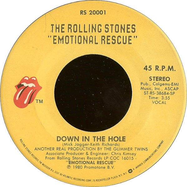 The Rolling Stones : Emotional Rescue (7", Single, SP )