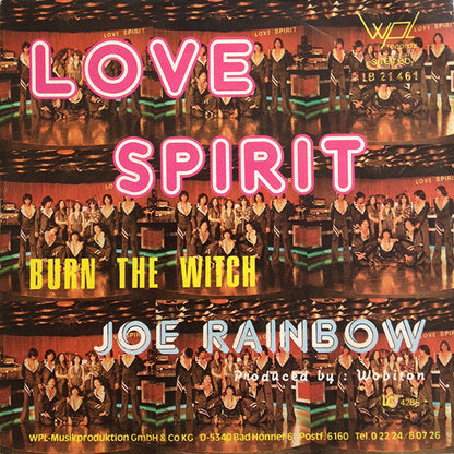 Love Spirit : Burn The Witch / Joe Rainbow (7")