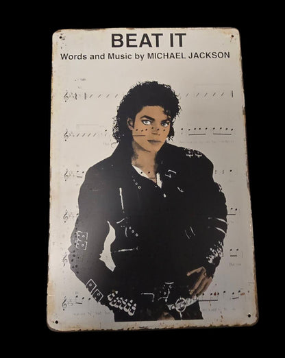 Michael  Jackson - Beat it - Concert Bord