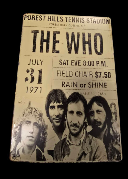 The Who - Concert Bord