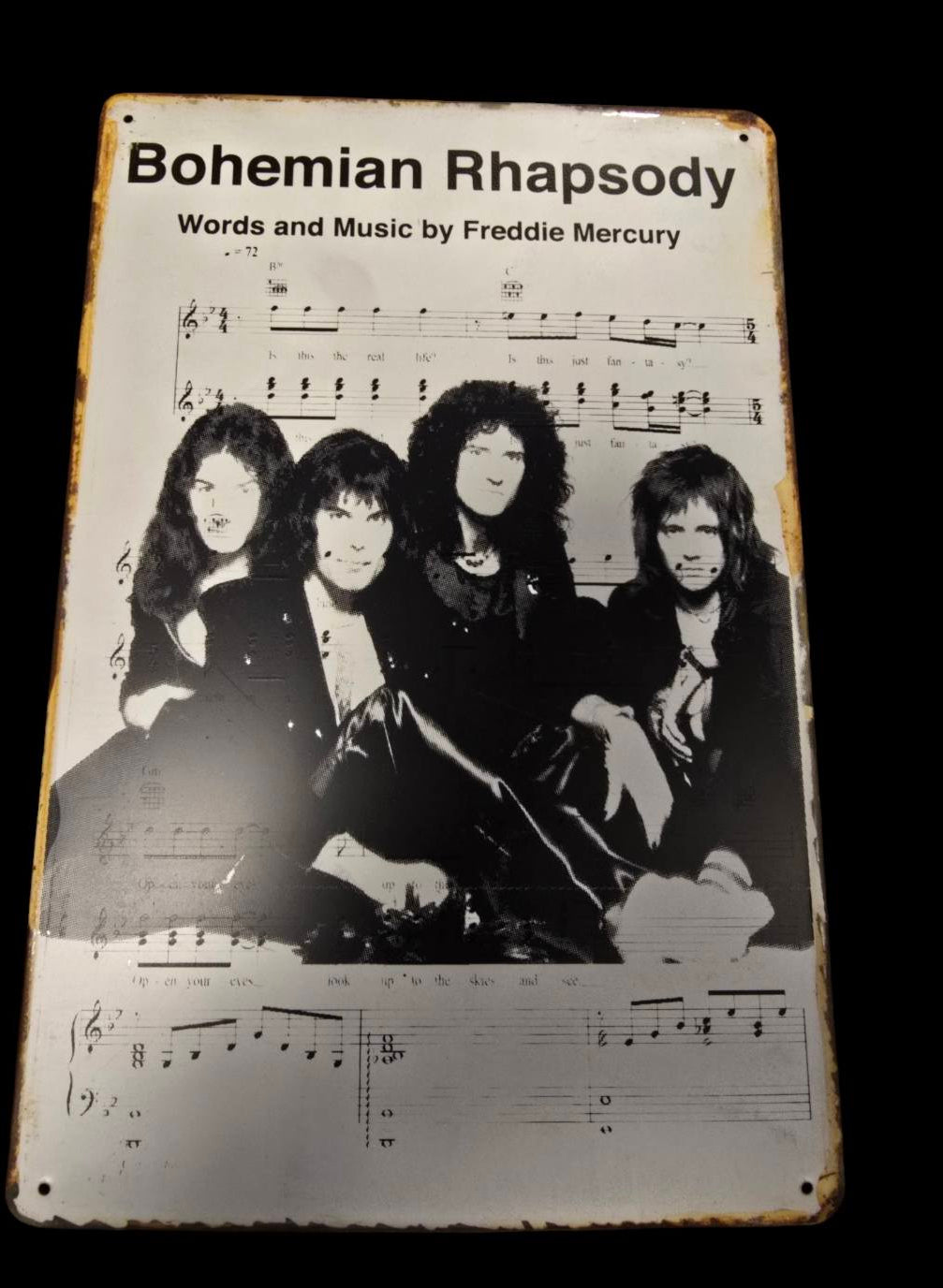 Queen Bohemian Rhapsody - Concert Bord
