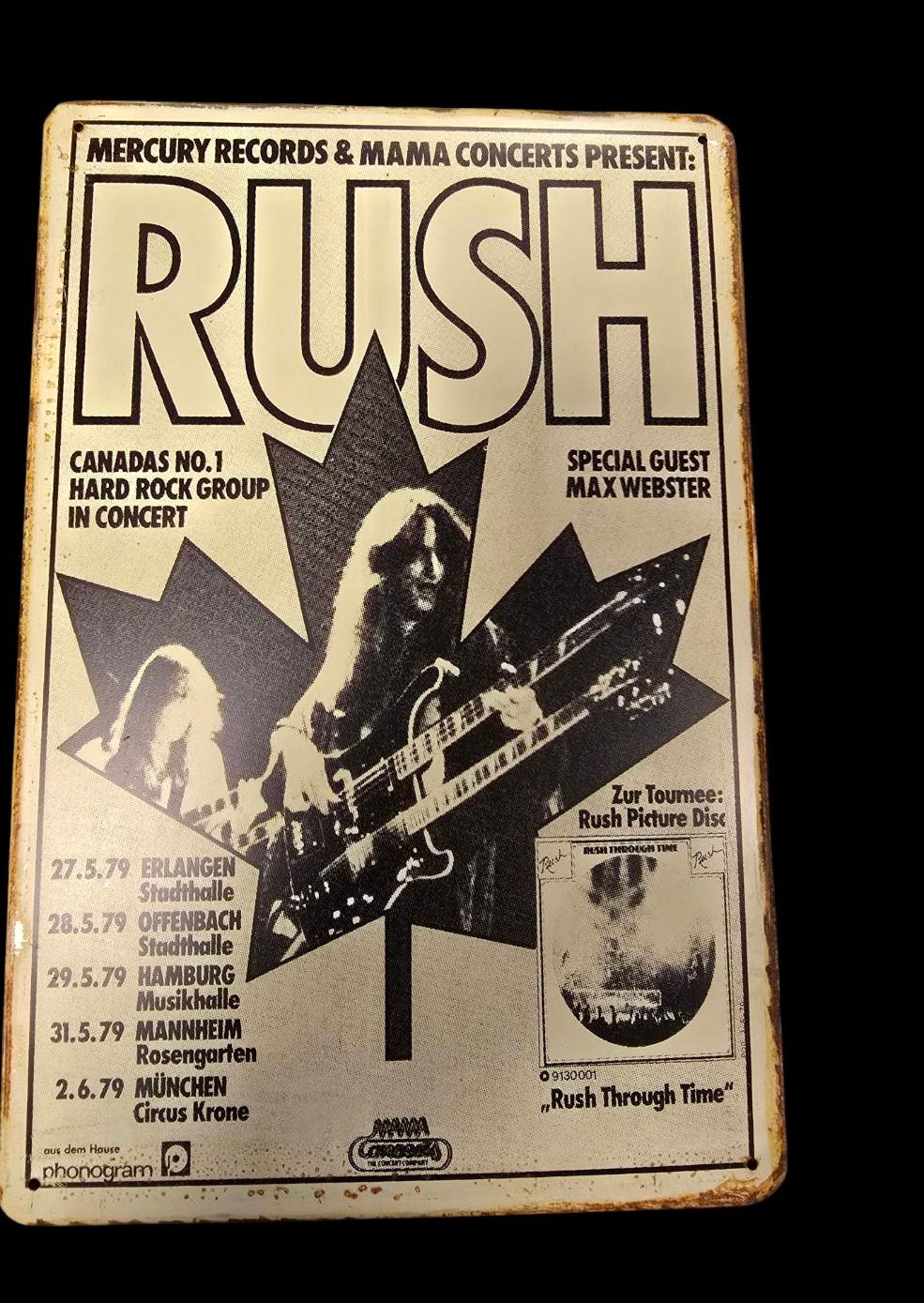 Rush - Concert Bord